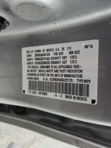 Photo 10 from auction – 2016 HONDA CR-V EX with VIN 3CZRM3H50GG721173