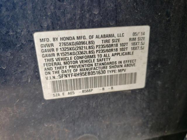 Photo 10 from auction – 2014 HONDA PILOT TOUR with VIN 5FNYF4H95EB051630