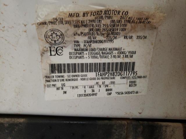 Photo 10 from auction – 2013 FORD TAURUS SEL with VIN 1FAHP2H82DG117795