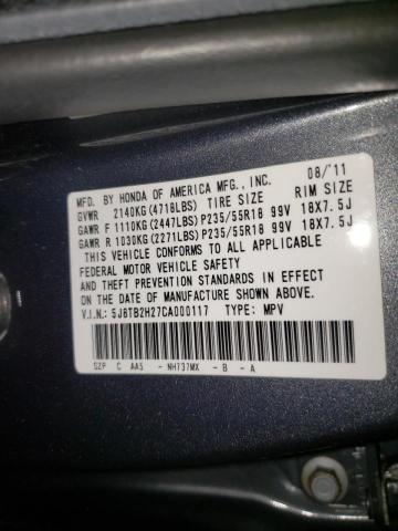 Photo 10 from auction – 2012 ACURA RDX with VIN 5J8TB2H27CA000117