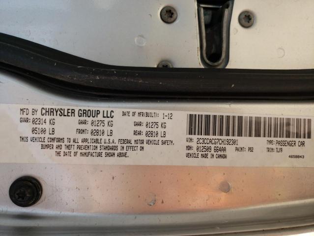 Photo 10 from auction – 2012 CHRYSLER 300 LIMITE with VIN 2C3CCACG7CH192301