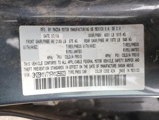Photo 10 from auction – 2015 MAZDA 3 with VIN 3MZBM1V71FM125603