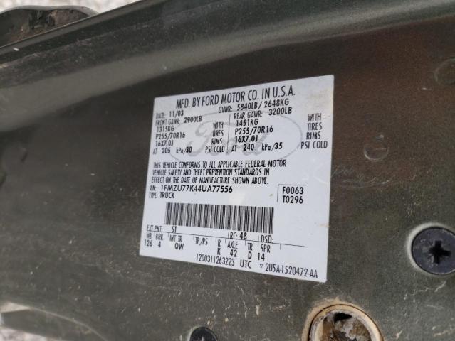 Zdjęcie 10 z aukcji – 2004 FORD EXPLORER S z VIN 1FMZU77K44UA77556