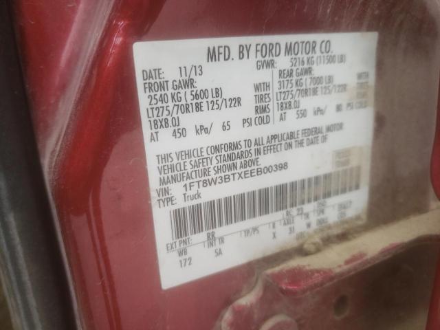 Photo 10 from auction – 2014 FORD F350 SUPER with VIN 1FT8W3BTXEEB00398