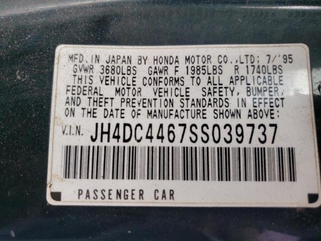 Photo 10 from auction – 1995 ACURA INTEGRA GS with VIN JH4DC4467SS039737