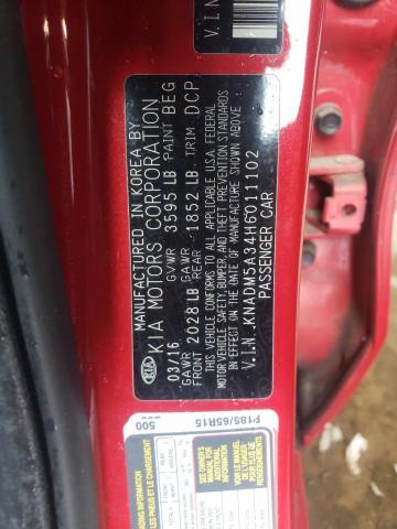 Zdjęcie 10 z aukcji – 2017 KIA RIO LX z VIN KNADM5A34H6011102