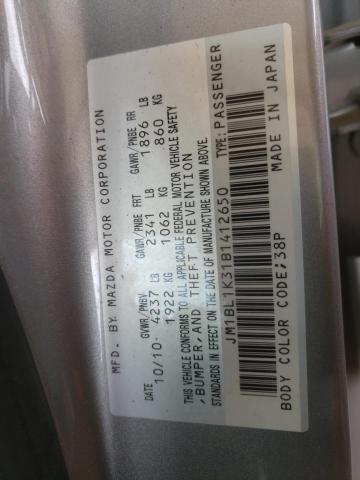 Photo 10 from auction – 2011 MAZDA SPEED 3 with VIN JM1BL1K31B1412650