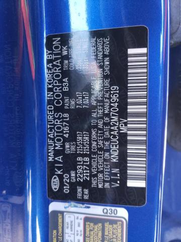 Photo 10 from auction – 2021 KIA SELTOS S with VIN KNDEUCAA2M7049619