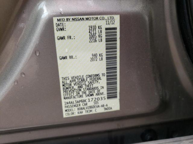 Photo 10 from auction – 2013 NISSAN ALTIMA 2.5 with VIN 1N4AL3AP6DC172035