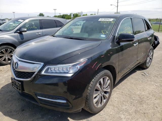 Photo 2 from auction – 2014 ACURA MDX TECHNO with VIN 5FRYD4H49EB002276