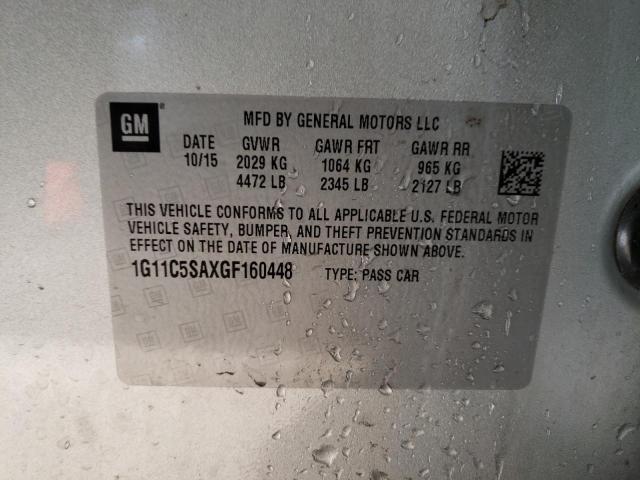 Photo 10 from auction – 2016 CHEVROLET MALIBU LIM with VIN 1G11C5SAXGF160448