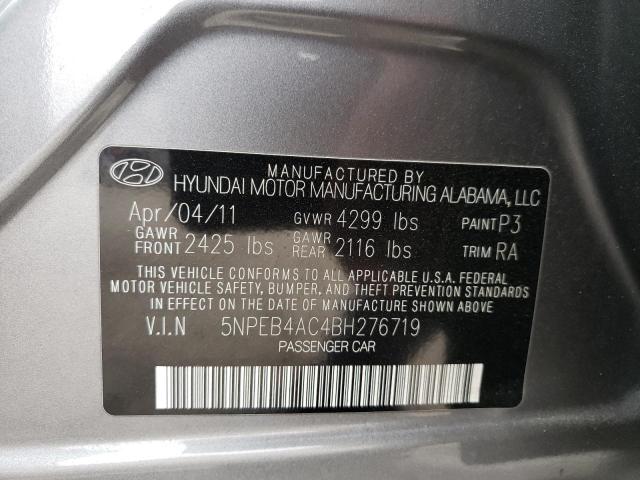 Photo 10 from auction – 2011 HYUNDAI SONATA GLS with VIN 5NPEB4AC4BH276719