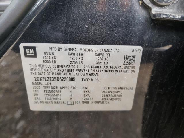 Photo 10 from auction – 2013 GMC TERRAIN DE with VIN 2GKFLZE35D6250005