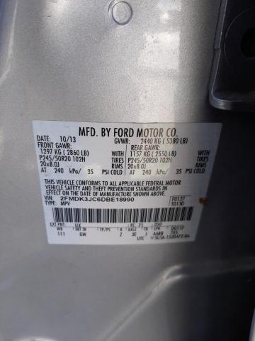 Photo 10 from auction – 2013 FORD EDGE SEL with VIN 2FMDK3JC6DBE18990