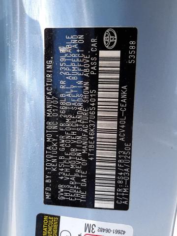 Photo 10 from auction – 2007 TOYOTA CAMRY CE with VIN 4T1BE46K37U654015