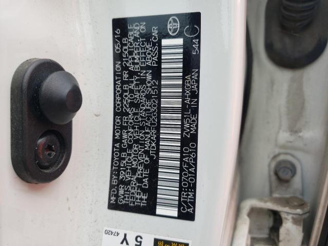 Photo 10 from auction – 2016 TOYOTA PRIUS with VIN JTDKARFU2G3021512