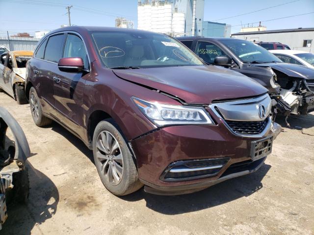 ACURA MDX TECHNO 2016 with VIN 5FRYD4H49GB062772 - Photo from auction