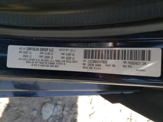 Photo 10 from auction – 2012 CHRYSLER 200 TOURIN with VIN 1C3CCBBB3CN179693