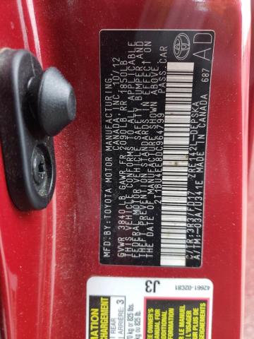 Фото 10 с аукциона – 2013 TOYOTA COROLLA BA с VIN 2T1BU4EE8DC964799