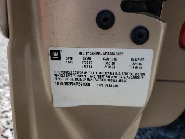 Photo 10 from auction – 2004 CHEVROLET CLASSIC with VIN 1G1ND52F04M591060