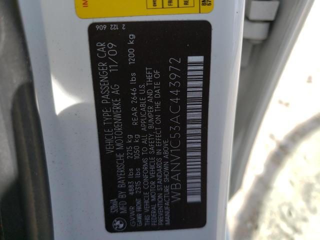 Photo 10 from auction – 2010 BMW 528 XI with VIN WBANV1C53AC443972