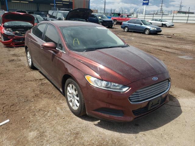 FORD FUSION S 2015 with VIN 3FA6P0G72FR257572 - Photo from auction