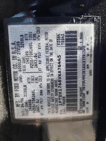 Photo 10 from auction – 1997 FORD F-150 with VIN 1FTDX1768VKA76445