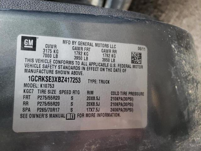 Photo 10 from auction – 2011 CHEVROLET SILVERADO with VIN 1GCRKSE3XBZ417253