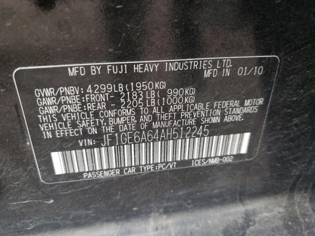 Photo 10 from auction – 2010 SUBARU IMPREZA 2. with VIN JF1GE6A64AH512245