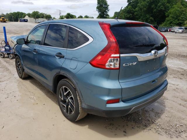 Photo 3 from auction – 2016 HONDA CR-V SE with VIN 5J6RM4H49GL013603