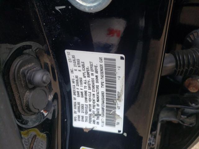 Photo 10 from auction – 2010 ACURA TL with VIN 19UUA8F27AA024993