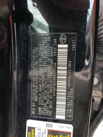 Photo 10 from auction – 2010 TOYOTA CAMRY BASE with VIN 4T4BF3EKXAR076596