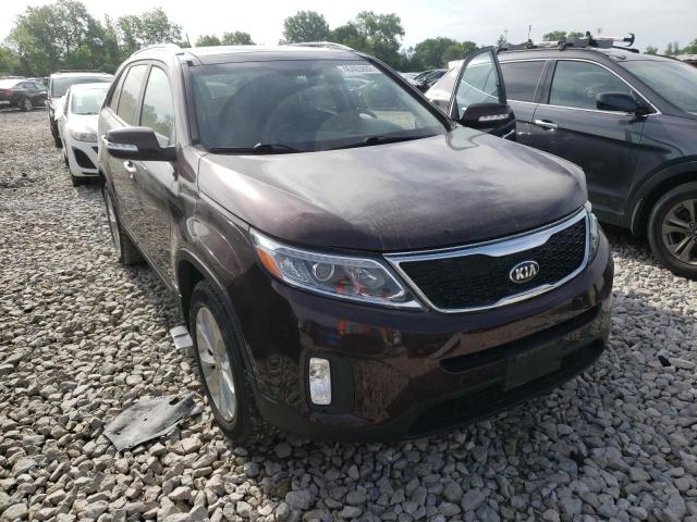 KIA SORENTO EX 2014 with VIN 5XYKUDA74EG433337 - Photo from auction
