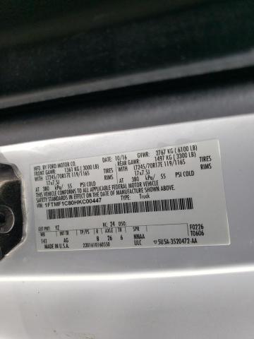 Photo 10 from auction – 2017 FORD F150 with VIN 1FTMF1C80HKC00447