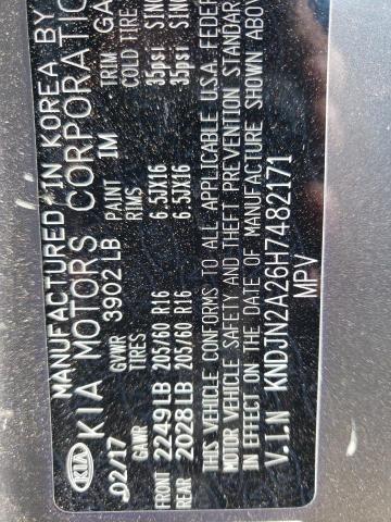 Photo 10 from auction – 2017 KIA SOUL with VIN KNDJN2A26H7482171