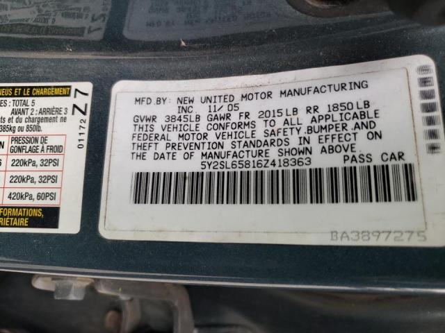 Photo 10 from auction – 2006 PONTIAC VIBE with VIN 5Y2SL65816Z418363