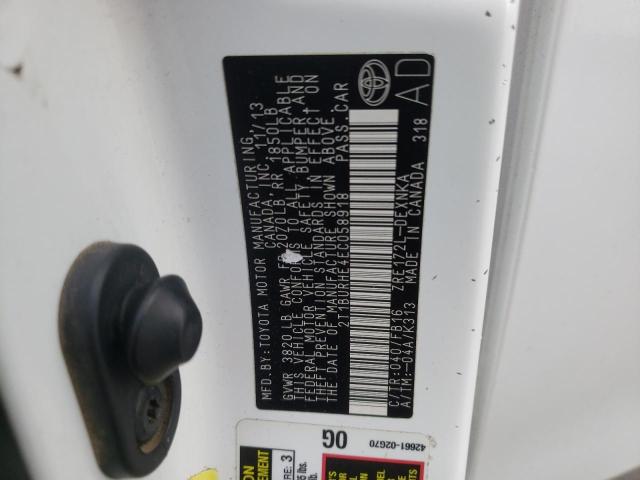 Photo 10 from auction – 2014 TOYOTA COROLLA L with VIN 2T1BURHE4EC058918