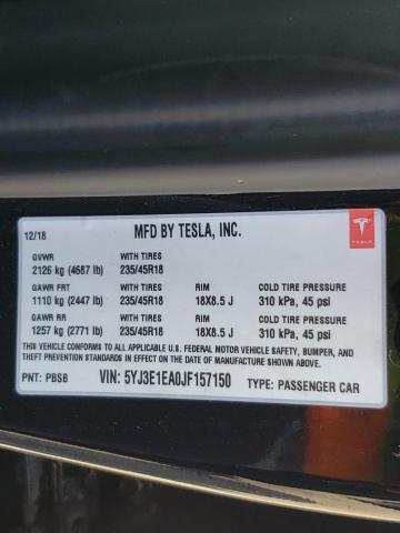 Photo 10 from auction – 2018 TESLA MODEL 3 with VIN 5YJ3E1EA0JF157150