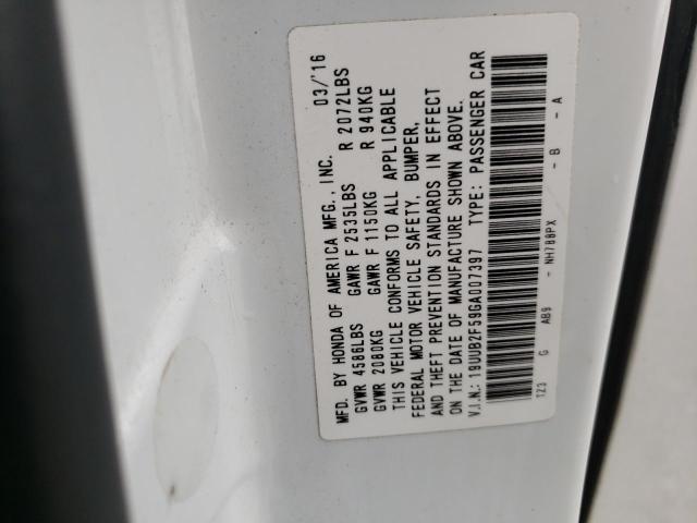 Photo 10 from auction – 2016 ACURA TLX TECH with VIN 19UUB2F59GA007397