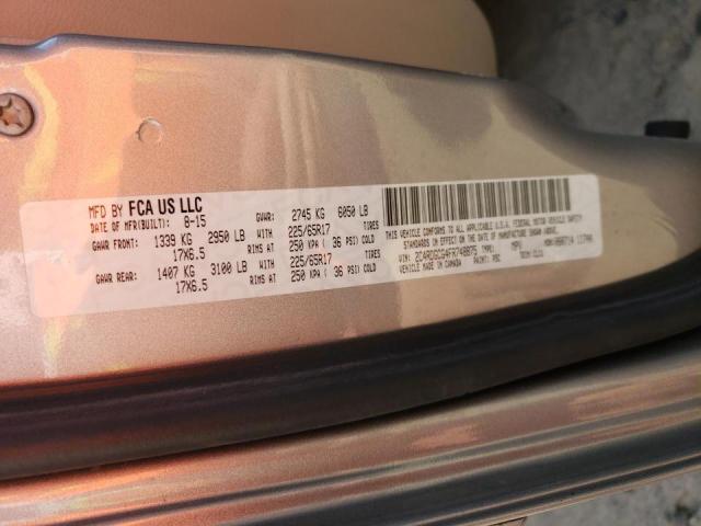 Photo 10 from auction – 2015 DODGE GRAND CARA with VIN 2C4RDGCG4FR748875