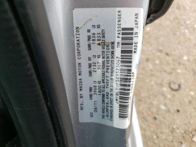 Photo 10 from auction – 2012 MAZDA 3 I with VIN JM1BL1UF5C1523047