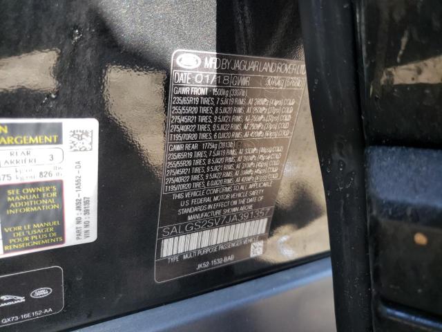 Photo 10 from auction – 2018 LAND ROVER RANGE ROVE with VIN SALGS2SV7JA391357
