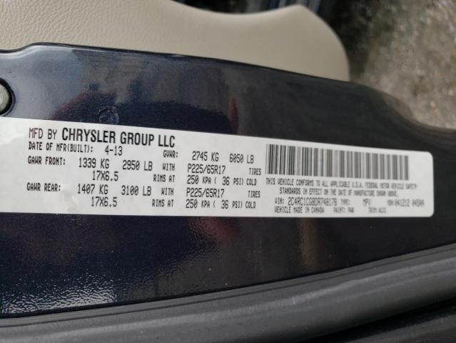 Photo 10 from auction – 2013 CHRYSLER TOWN & COU with VIN 2C4RC1CG8DR748178