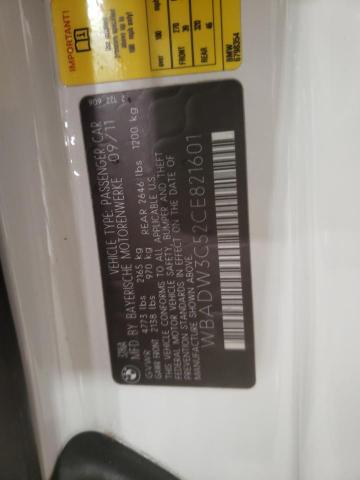 Photo 10 from auction – 2012 BMW 328 I with VIN WBADW3C52CE821601