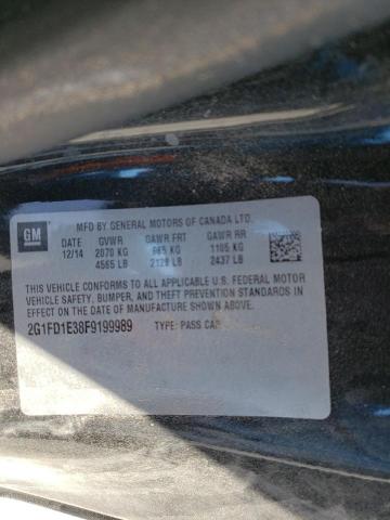 Photo 10 from auction – 2015 CHEVROLET CAMARO LT with VIN 2G1FD1E38F9199989