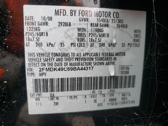 Photo 10 from auction – 2009 FORD EDGE LIMIT with VIN 2FMDK49C69BA44317