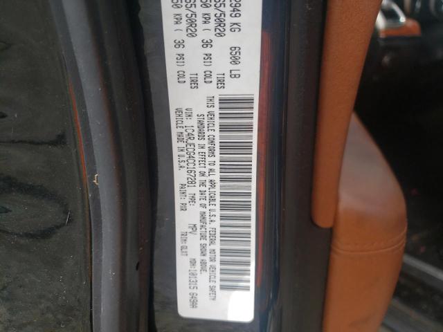 Photo 10 from auction – 2012 JEEP GRAND CHER with VIN 1C4RJECG4CC167281