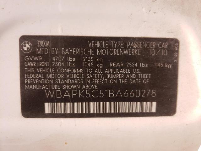 Photo 10 from auction – 2011 BMW 328 XI SUL with VIN WBAPK5C51BA660278