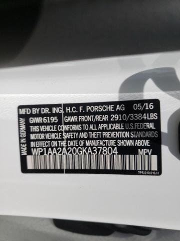 Photo 10 from auction – 2016 PORSCHE CAYENNE with VIN WP1AA2A20GKA37804