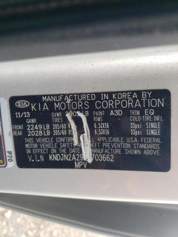 Photo 10 from auction – 2014 KIA SOUL with VIN KNDJN2A29E7703662